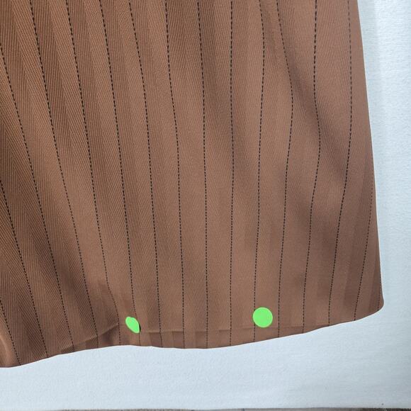 VTG Lily & Taylor Midi Coat 12 Brown Long Sleeve Pockets Button Front Oversized - Picture 11 of 16